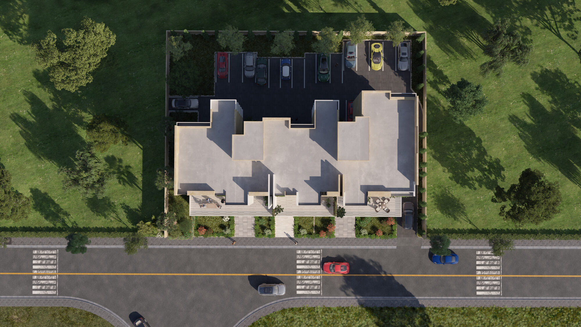 Chahal Residence, Abou Samra — site, parking and setbacks